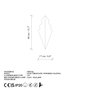 Opviq Arrow - 15173 Lámpara de Pared de Metal Blanco
